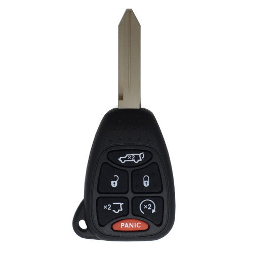 Chrysler Jeep Remote Head Key 6 Button L,U,P,T,RG,RS