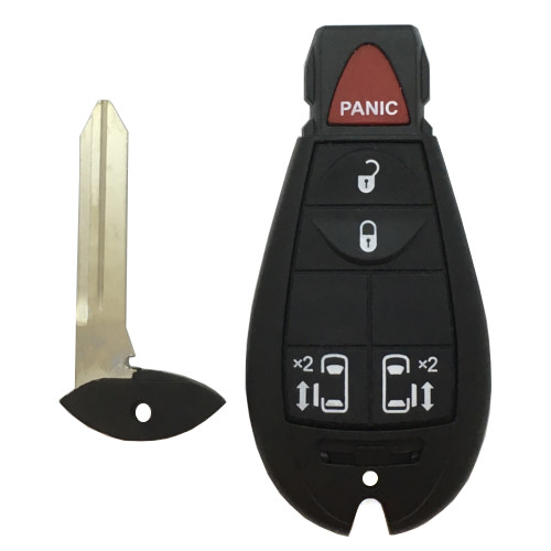 Chrysler/Dodge/VW FOBIK Key 5 Button L,U,P,SD,SD with Emergency Blade