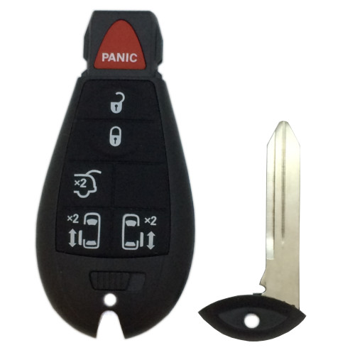 Chrysler, Dodge, VW Fobik 6 Button L,U,P,SD,SD,H with emergency blade