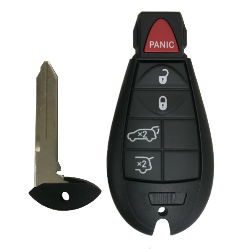 Jeep Grand Cherokee 5 Button Fobik Lock, UnLock, Rear Glass, Rear Hatch, Panic W/Emergency Key