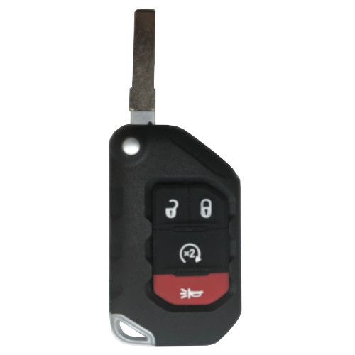 *SHELL*   Jeep Wrangler JL Proximity Flip Key 4 Button SHELL ONLY