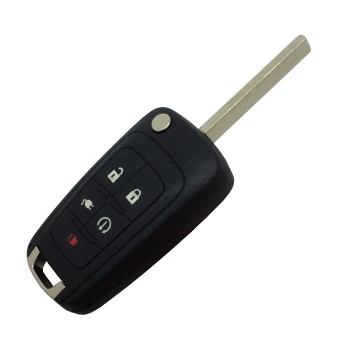 Chevrolet Volt Flip Key PEPS Remote 5 Button L,U,CP,RS,P