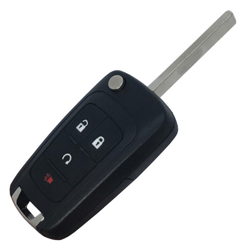 GM Flip Key Remote 4 Button L,U,P,RS (Non-PEPS)