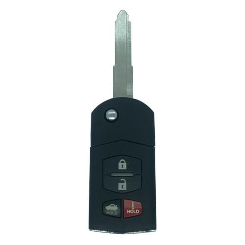 Mazda Flip Key 4 Button L,U,T,P