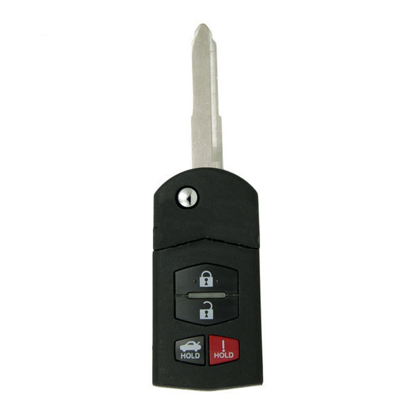 Mazda Flip Key 4 Button Remote L,U,P,T