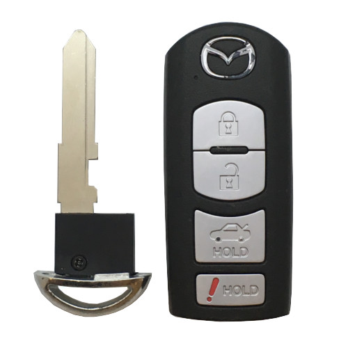 Mazda Miata 4 Button Prox L,U,T,P chip in e. blade