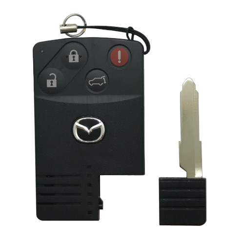 Mazda Prox card (SHELL ONLY), 4 Button w/E.blade L,U,P,T