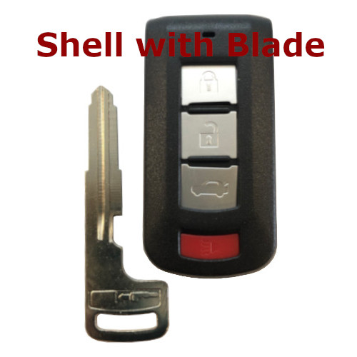 Mitsubishi Prox SHELL Smart Key 3 Button L,U,P includes Emergency Blade