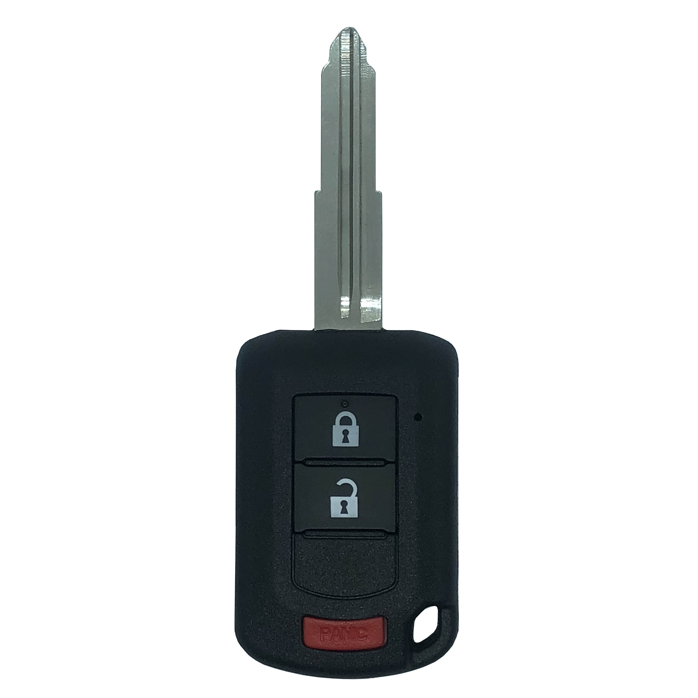 Mitsubishi 3 Button Remote Head Key L,U,P  Square head.