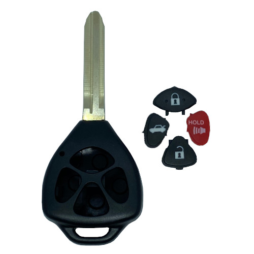 Toyota Remote Key Shell ONLY (shield style) 4 button, L,U,P,T