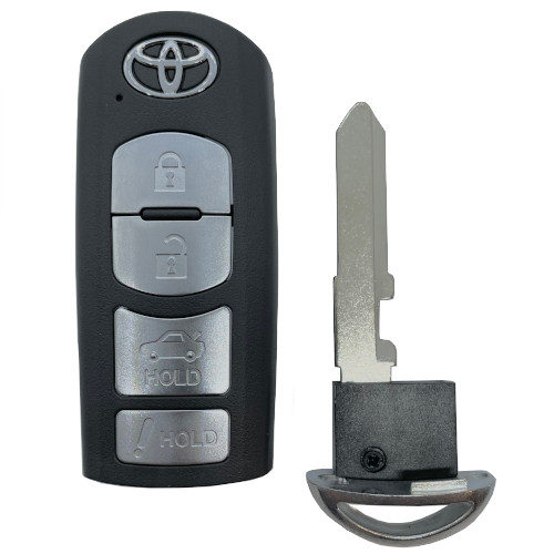 TOYOTA YARIS,  4 Button Proximity Key with Emergency Blade L,U,T,P