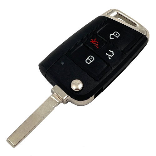VW Golf 7 &amp; 8, Flip key remote, 4B,  L,U,P,T  (with comfort access) NON-Prox